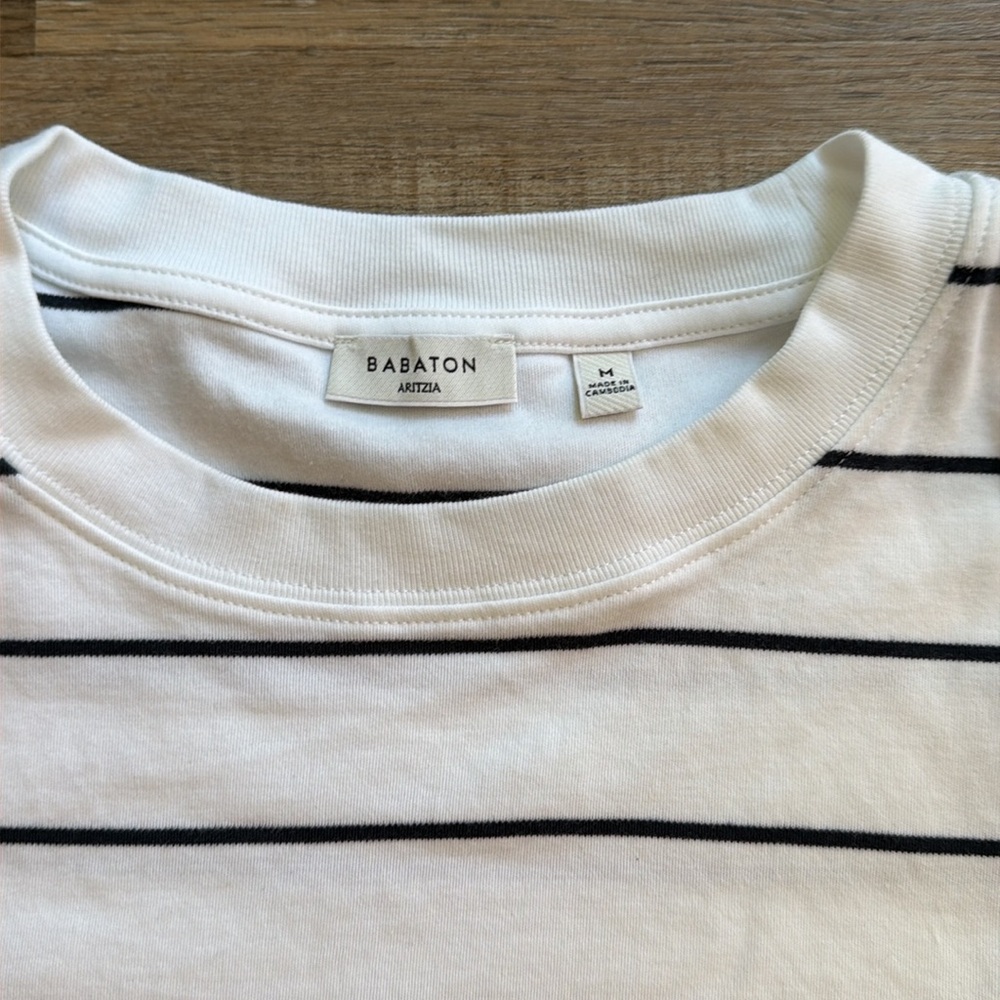 Aritzia Babaton InterLock Cotton Function stripe … - image 2